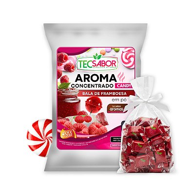 Aroma Idêntico ao Natural de Bala de Framboesa em Pó Candy