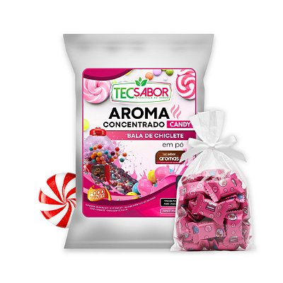 Aroma Idêntico ao Natural de Bala de Chiclete em Pó Candy