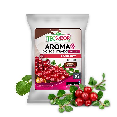 Aroma de Cranberry Idêntico ao Natural Pó e Líquido Frutal