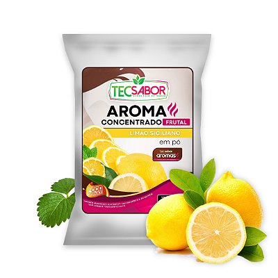 Aroma de Limão Siciliano Idêntico ao Natural Pó e Líquido Frutal