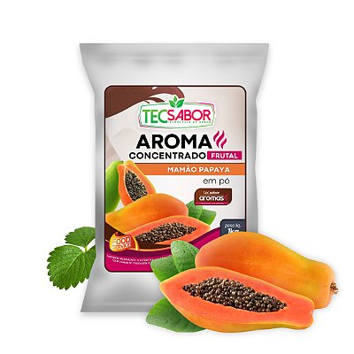 Aroma de Mamão Papaya Idêntico ao Natural Pó e Líquido Frutal