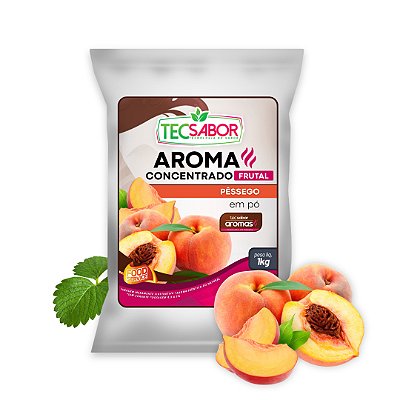 Aroma de Pêssego Idêntico ao Natural Pó e Líquido Frutal