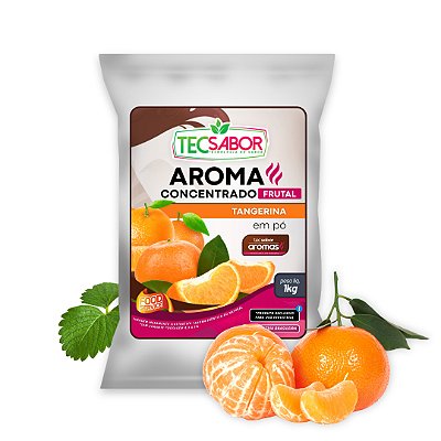 Aroma de Tangerina Idêntico ao Natural Pó e Líquido Frutal