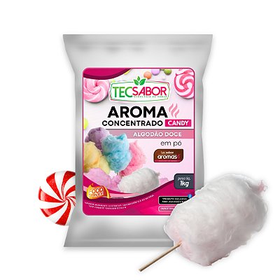 Aroma de Algodão Doce Idêntico ao Natural Pó e Líquido Candy