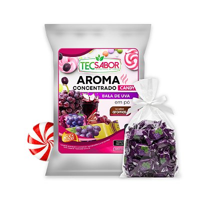 Aroma de Bala de Uva Idêntico ao Natural Pó e Líquido Candy