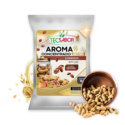 Aroma de Amendoim Idêntico ao Natural Pó e Líquido Golden