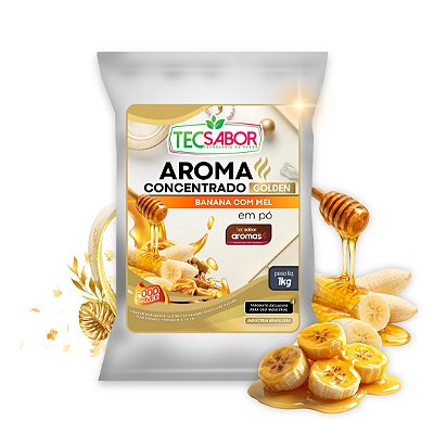 Aroma de Banana com Mel Idêntico ao Natural Pó e Líquido Golden