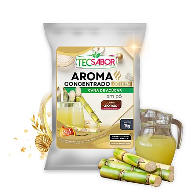 Aroma de Cana de Açúcar Idêntico ao Natural Pó e Líquido Golden