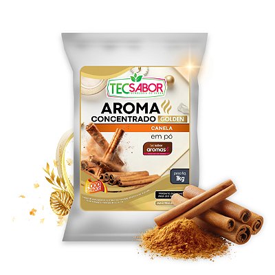 Aroma de Canela Idêntico ao Natural Pó e Líquido Golden