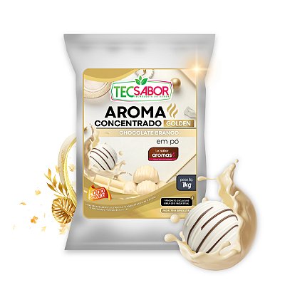 Aroma de Chocolate Branco Idêntico ao Natural Pó e Líquido Golden