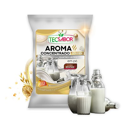 Aroma de Quatro Leites Idêntico ao Natural Pó e Líquido Golden