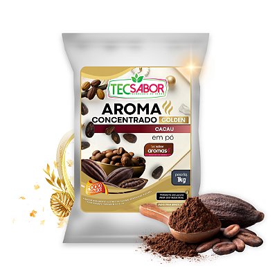 Aroma de Cacau Idêntico ao Natural Pó e Líquido Golden