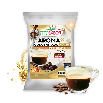 Aroma de Café com Leite Idêntico ao Natural Pó e Líquido Golden