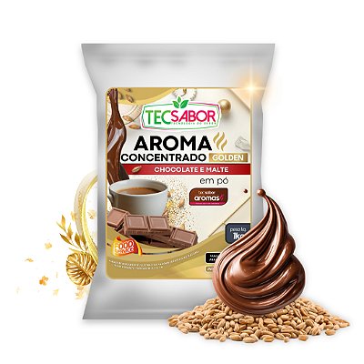 Aroma de Chocolate e Malte Idêntico ao Natural Pó e Líquido Golden