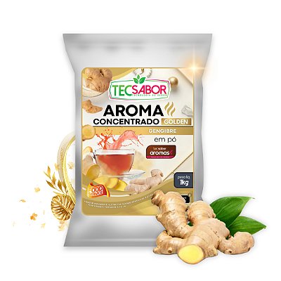 Aroma de Gengibre Idêntico ao Natural Pó e Líquido Golden