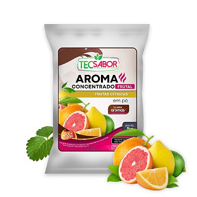 Aroma de Frutas Cítricas Idêntico ao Natural Pó e Líquido Frutal