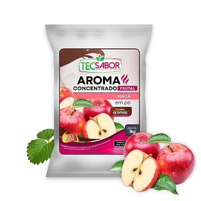 Aroma de Maçã Idêntico ao Natural Pó e Líquido Frutal