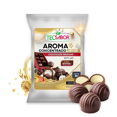 Aroma de Chocolate Trufado Idêntico ao Natural Pó e Líquido Golden