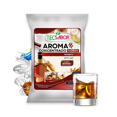 Aroma de Whisky Idêntico ao Natural Pó e Líquido Alcoólico