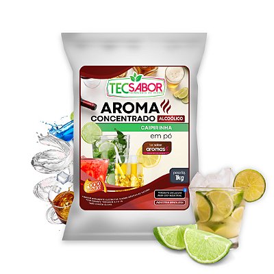 Aroma de Caipirinha Idêntico ao Natural Pó e Líquido Alcoólico