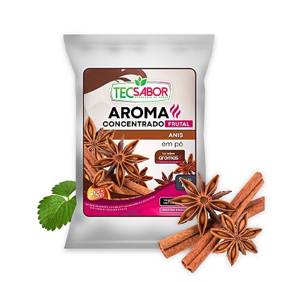 Aroma de Anis Idêntico ao Natural Pó e Líquido Frutal