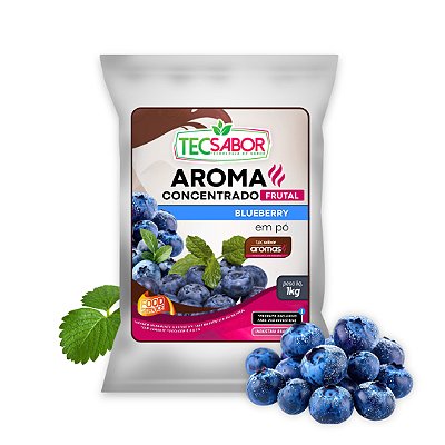 Aroma de Blueberry Idêntico ao Natural Pó e Líquido Frutal