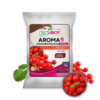 Aroma de Pitanga Idêntico ao Natural Pó e Líquido Frutal