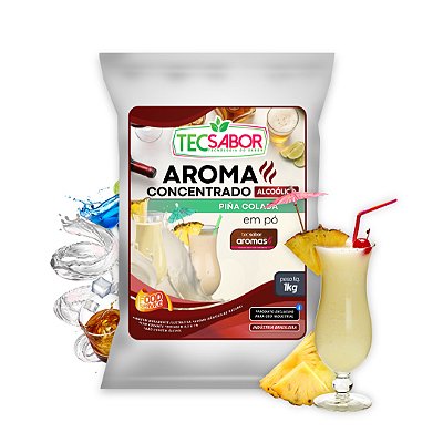 Aroma de Pina Colada Idêntico ao Natural Pó e Líquido Alcoólico