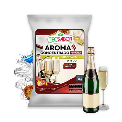 Aroma de Champagne Idêntico ao Natural Pó e Líquido Alcoólico