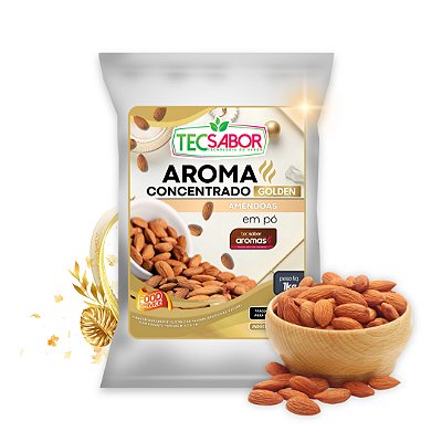 Aroma de Amêndoas Idêntico ao Natural Pó e Líquido Golden