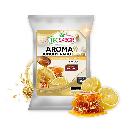 Aroma de Mel com Limão Idêntico ao Natural Pó e Líquido Golden