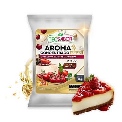 Aroma de Cheesecake de Frutas Vermelhas Idêntico ao Natural Pó e Líquido Golden