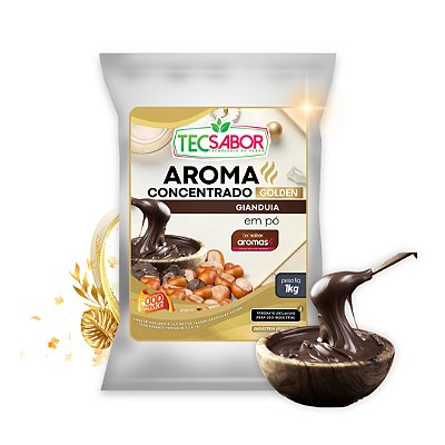 Aroma de Gianduia Idêntico ao Natural Pó e Líquido Golden