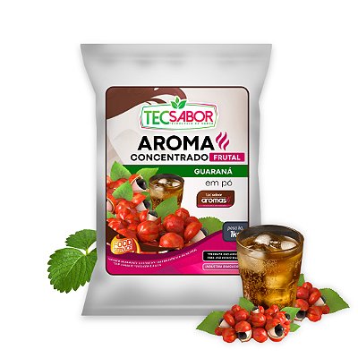 Aroma de Guaraná Idêntico ao Natural Pó e Líquido Frutal