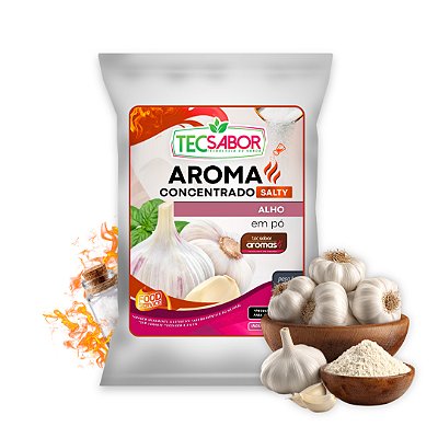 Aroma de Alho Idêntico ao Natural Pó e Líquido Salty