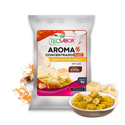 Aroma de Batata na Manteiga Idêntico ao Natural Pó e Líquido Salty