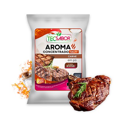 Aroma de Carne Idêntico ao Natural Pó e Líquido Salty