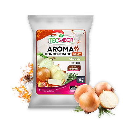 Aroma de Cebola Idêntico ao Natural Pó e Líquido Salty