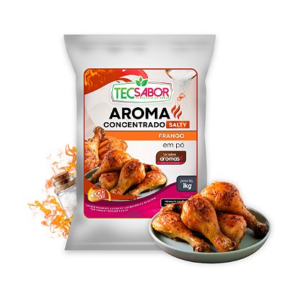 Aroma de Frango Idêntico ao Natural Pó e Líquido Salty