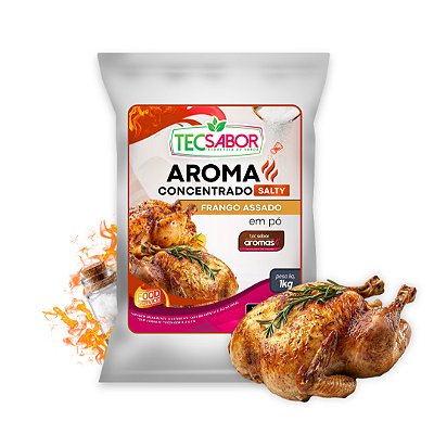 Aroma de Frango Assado Idêntico ao Natural Pó e Líquido Salty