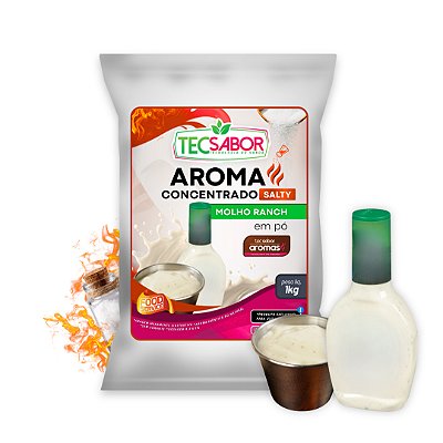 Aroma de Molho Ranch Idêntico ao Natural Pó e Líquido Salty