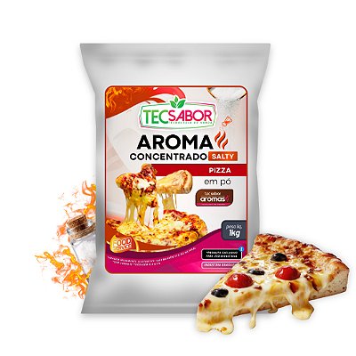 Aroma de Pizza Idêntico ao Natural Pó e Líquido Salty