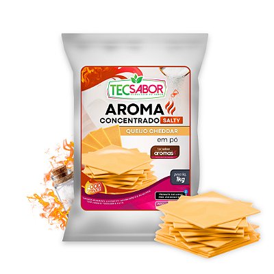 Aroma de Queijo Cheddar Idêntico ao Natural Pó e Líquido Salty