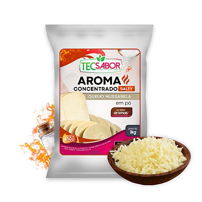 Aroma de Queijo Mussarela Idêntico ao Natural Pó e Líquido Salty