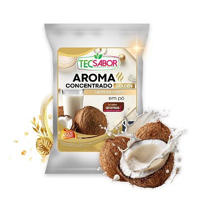 Aroma de Leite de Coco Idêntico ao Natural Pó e Líquido Golden