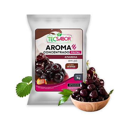 Aroma de Amarena Idêntico ao Natural Pó e Líquido Frutal