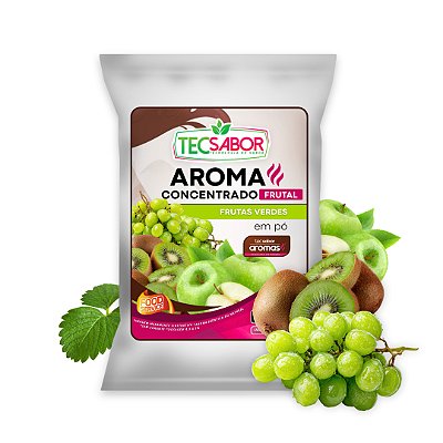 Aroma de Frutas Verdes Idêntico ao Natural Pó e Líquido Frutal
