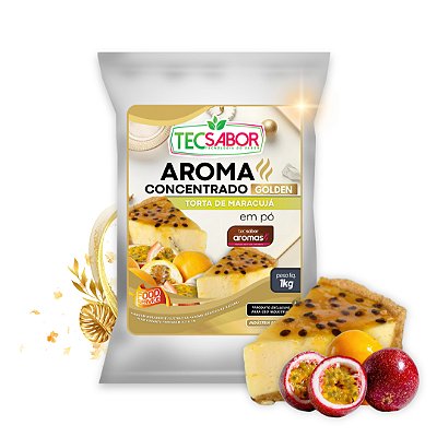 Aroma de Torta de Maracujá Idêntico ao Natural Pó e Líquido Golden