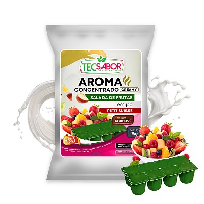Aroma de Petit Suisse Salada de Frutas Idêntico ao Natural Pó e Líquido Creamy