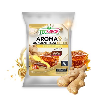 Aroma de Gengibre com Mel Idêntico ao Natural Pó e Líquido Golden